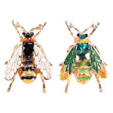 Broches en émail, motif insecte naturel, bijoux vintage pour femmes, abeille