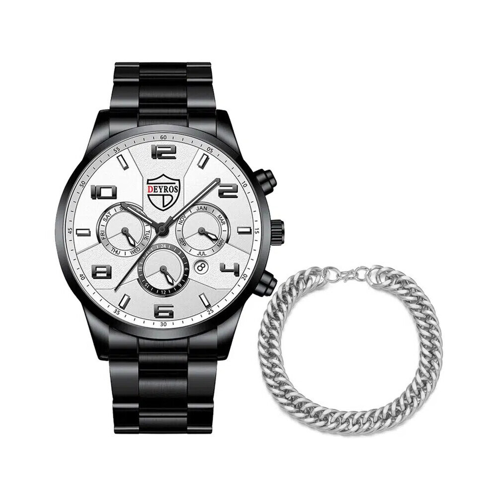 Montres minimalistes à quartz pour hommes en acier inoxydable