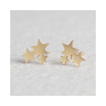 Weibliche Edelstahl Golden Star Studini Studls Minimalist Schmuck