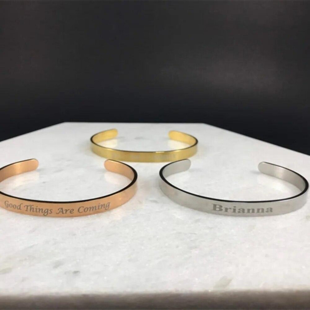 Bracelet réglable pour femmes et hommes, bijou personnalisé en acier inoxydable, nom, cadeau de demoiselle