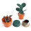 Coasters Creative Cactus Shaped Design Set Of 6 Pieces for Home Office Decor 4