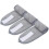 3pcs Cosmetic Headband for Makeup And Spa - Dark Grey 1