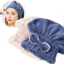 2PC Microfiber Hair Drying Caps, Extrame Soft & Ultra Absorbent, Fast Drying Hair Turban Wrap Towels Shower Cap for Girls and Women