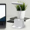LED small white desk lamp, bedroom desktop/computer study lamp, rechargeable, pen holder 2