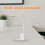 LED small white desk lamp, bedroom desktop/computer study lamp, rechargeable, pen holder 4