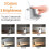 LED small white desk lamp, bedroom desktop/computer study lamp, rechargeable, pen holder 5