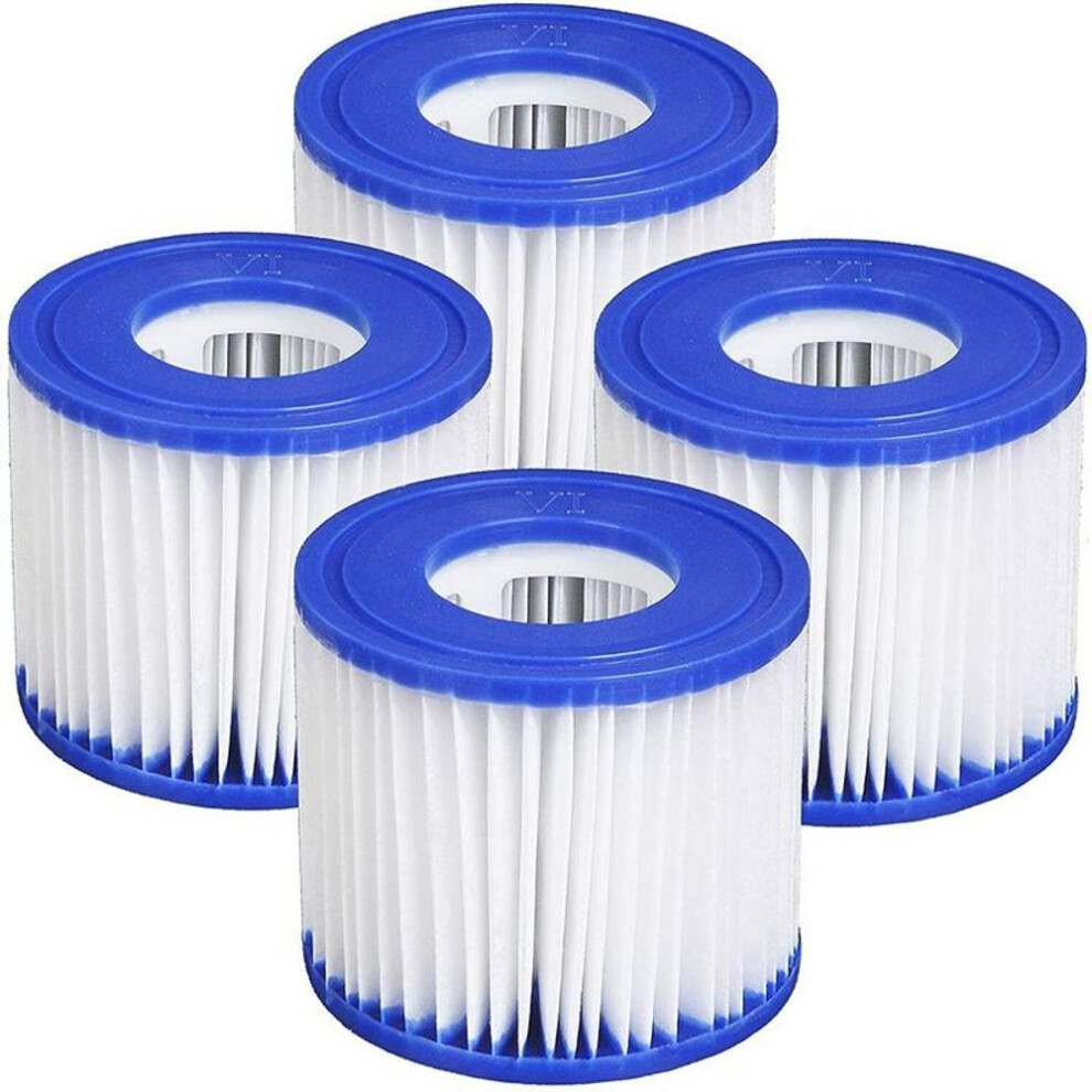 (4pcs) 2-12x Lay Z Lazy Hot Tub Spa Pool Miami Vegas Monaco Cartridge Filters VI Outdoor Garden Spas