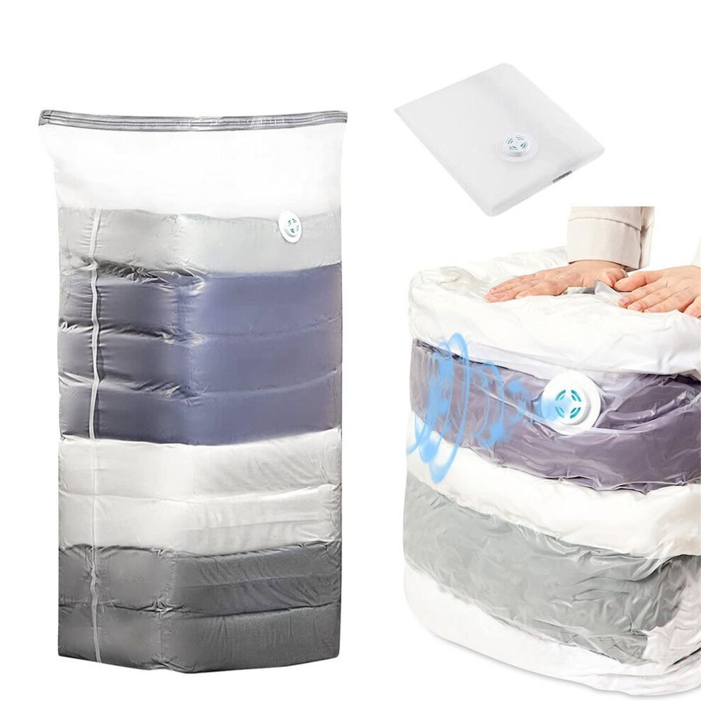 (as the picture, XL) Vacuum Storage Bags, Reusable Vacuum Sealer Compression Space Saving Bag For Clothes, Mattress, Blanket, Duvets, Pillows, Comforters, Quilt, Travel