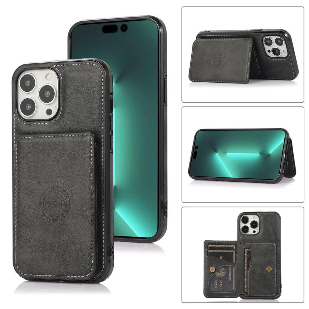 (black, Samsung S21 FE) Magnetic Flip Wallet Stand Leather Case for Samsung S25 S24 S23 S22 S21 S20 Ultra Plus FE A16 A56 A15 A55 A54 iPhone 16 15 14 Plus 13 12 11 Pro Max