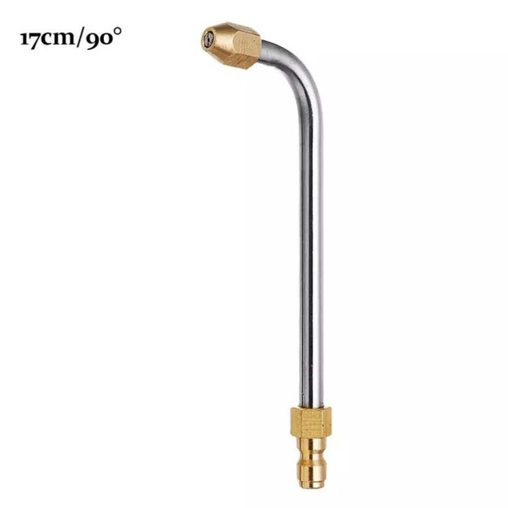 (17cm-90) Auto Cleaning Tool Wash Nozzle Angled Lance Work Efficiency