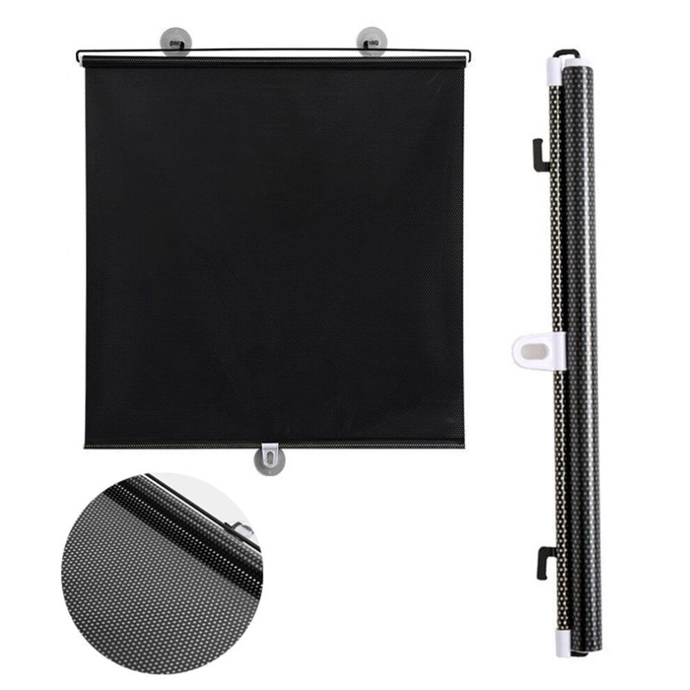 (black, 45cm x 125cm) Kitchen with Suction Cup Sunshade Block UV Curtains Blackout Curtain Window Drapes Roller Blinds