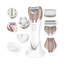 6-in-1 set elektrische epilator voor vrouwen, damesscheerapparaat, been- en lichaamsontharing, gezichtsscheerapparaat