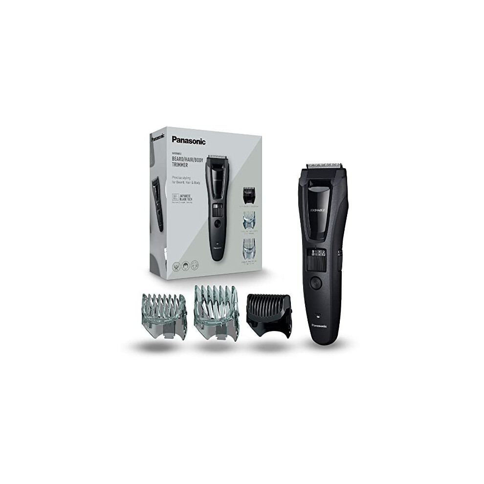 Tondeuse électrique pour cheveux, barbe et corps ER-GB62, pour homme, 40 longueurs de coupe, noir