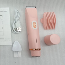 Multifunktions-Achselhaartrimmer mit zwei Scherköpfen für Damen, Pink