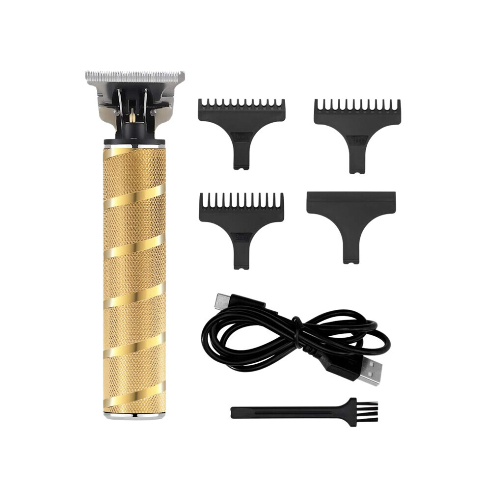 Tondeuse à cheveux électrique rechargeable par USB, rasoir sans fil de 0 mm pour hommes