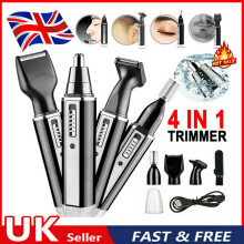 Herren 4 in 1 wiederaufladbare Haar Bart Augenbraue Ohr Nase Rasierer Trimmer Elektro-Kit