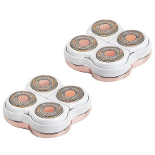 2-pack beenhaarverwijderaars met vervangende koppen, benenhaarverwijderaar voor vrouwen - 435