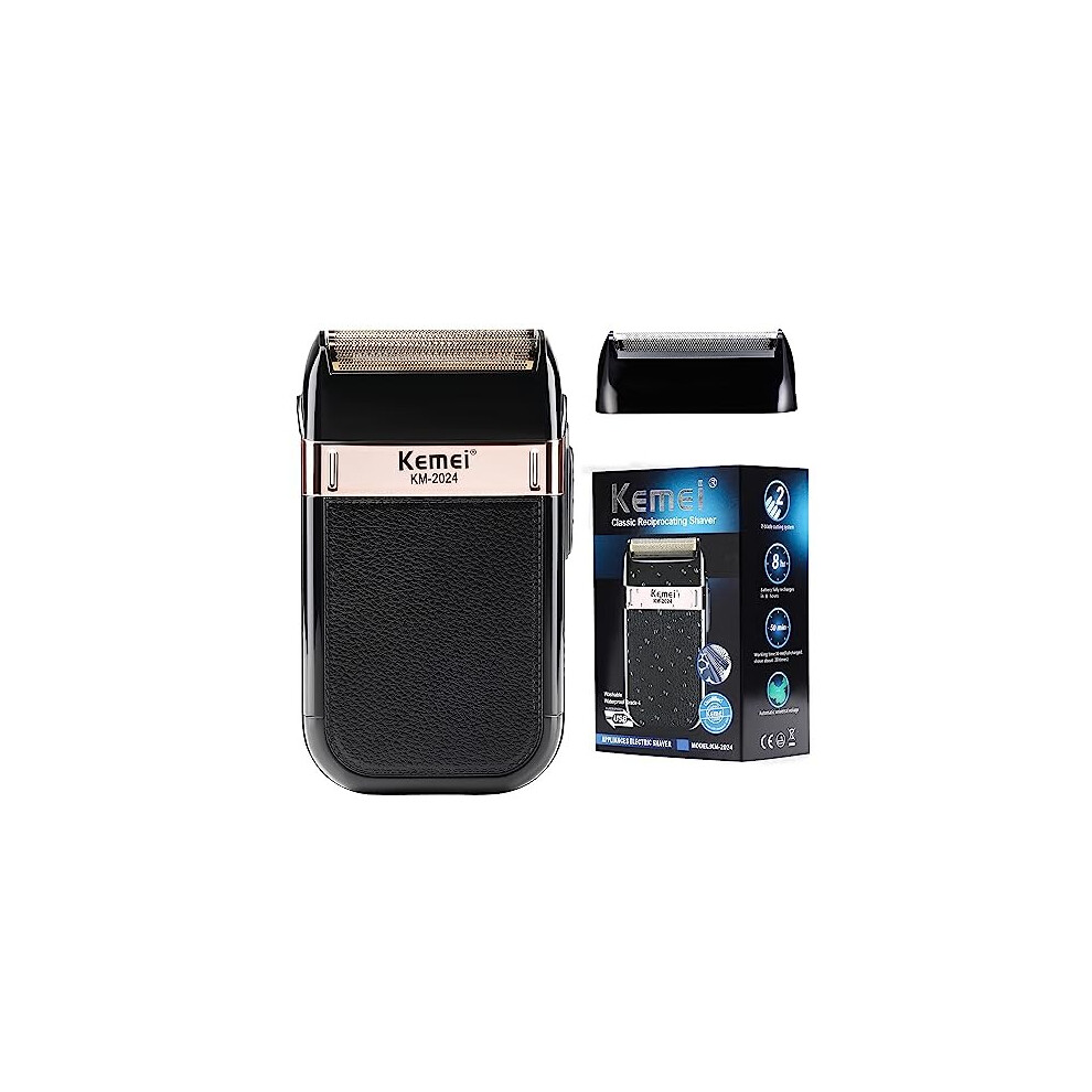 Rasoir à grille pour homme, rasoir étanche, rasoir électrique sans fil rechargeable, tondeuse à lame