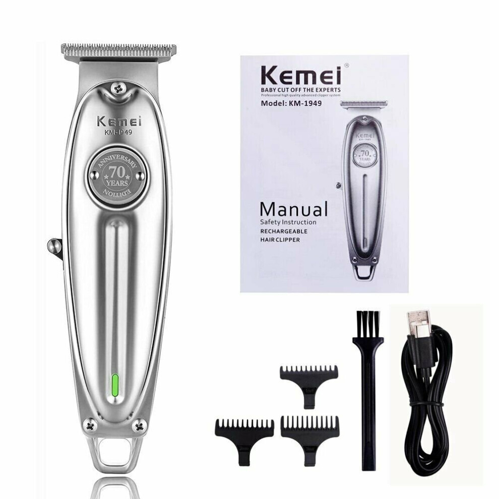 Tondeuse à cheveux électrique professionnelle sans fil Kemei KM-1949