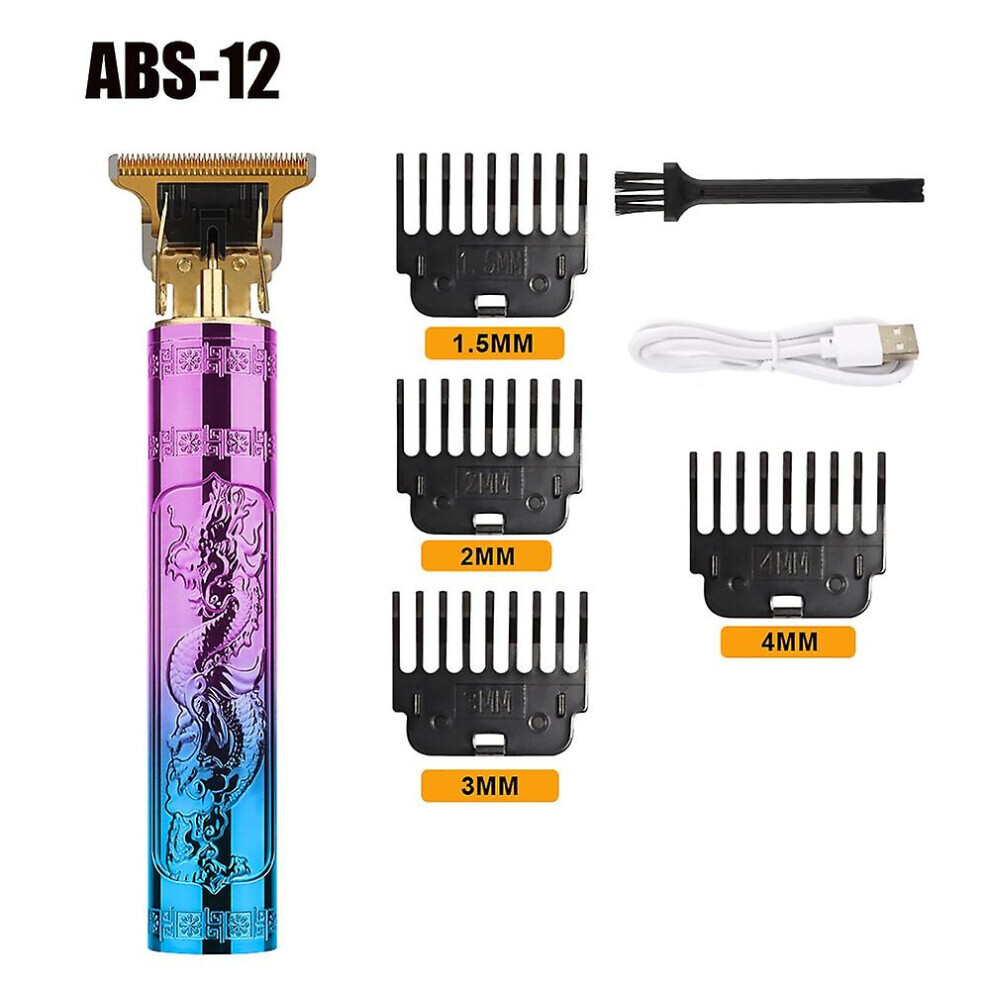 (ABS 12) Tondeuse à cheveux électrique T9 pour hommes, rasoir USB sans fil
