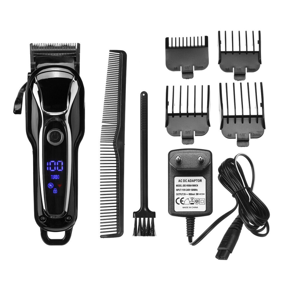 SURKER Tondeuse à cheveux électrique sans fil pour homme avec 4 peignes et tête de coupe en céramique