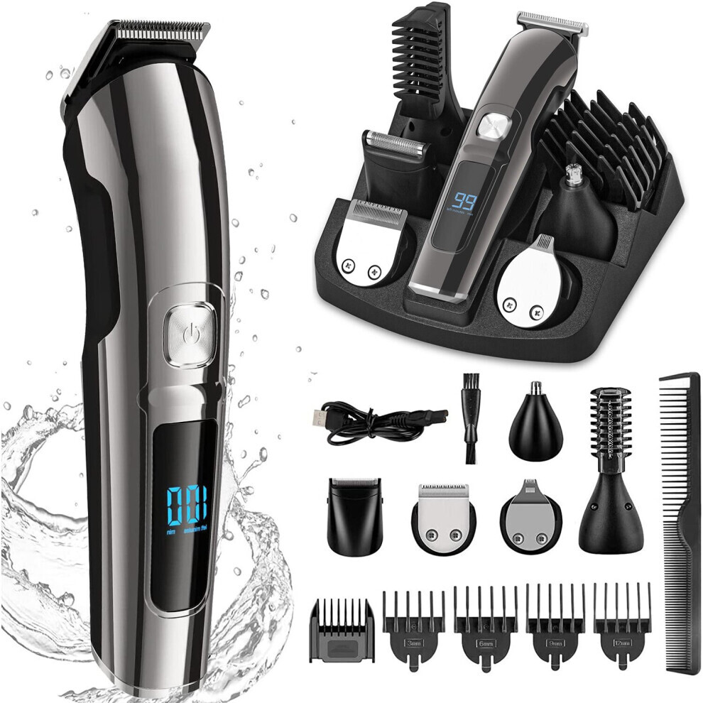 Tondeuse à cheveux électrique pour hommes, tondeuse à cheveux, tondeuse à barbe, rasoir sans fil