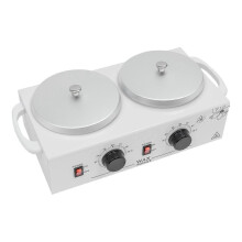 Máquina de calentamiento de cera de doble recipiente (blanca) para el cuidado de la piel