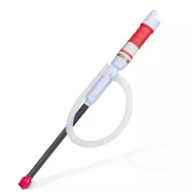 (Red) Electric Siphon Water Pump Liquid Transfer Gas Oil Fish Tank C9 Battery Operated