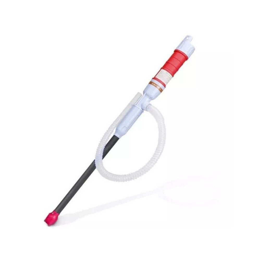 (Red) Electric Siphon Water Pump Liquid Transfer Gas Oil Fish Tank C9 Battery Operated