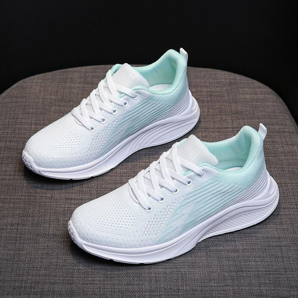 (green, 39) TUINANLE Sneakers Women Shoes Light White Sneakers Breathable Shoes Outdoor Ladies Casual Flat Walking Black Shoes