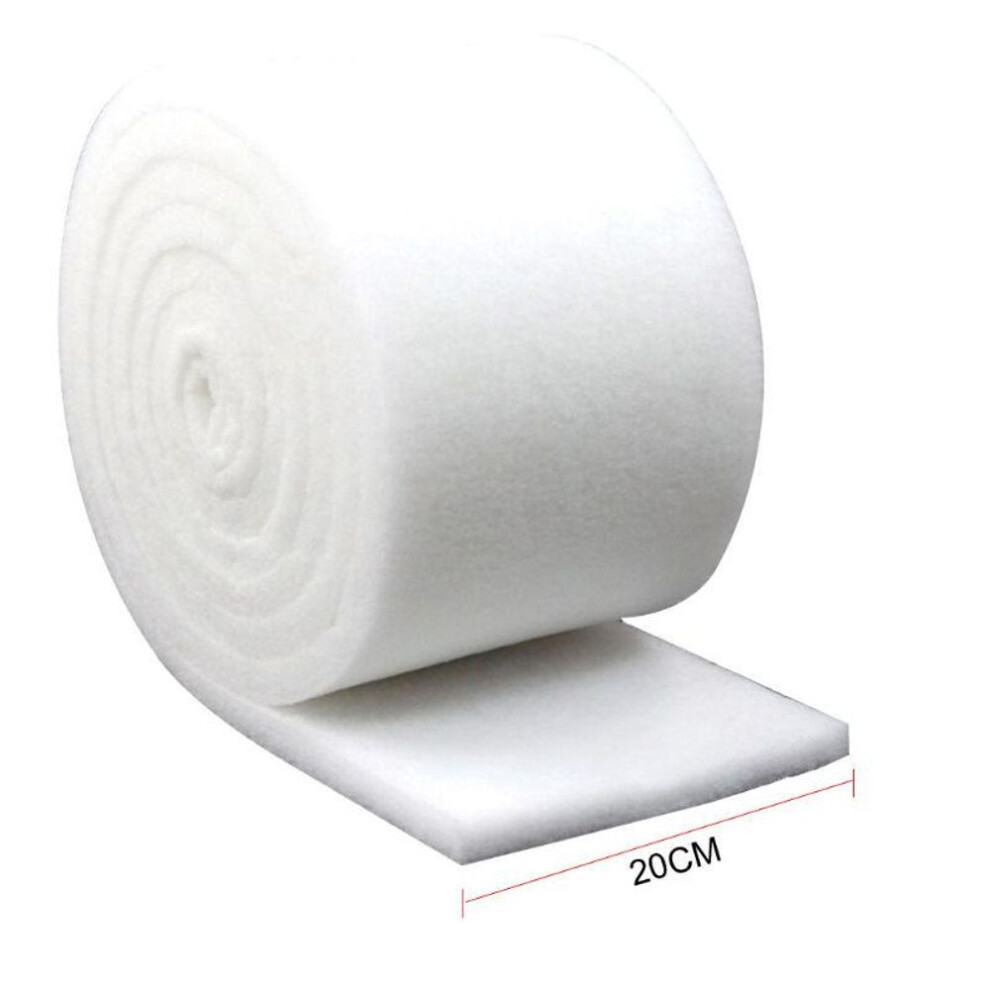 (20cm) High Density Water Purification Aquarium Filter Pad Premium True Dual Density Media Roll for Crystal Clear Water Fish