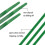 100 Pcs Green Heavy Self-locking Nylon Zip Cable Ties, 6 Inch 3