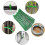 100 Pcs Green Heavy Self-locking Nylon Zip Cable Ties, 6 Inch 5