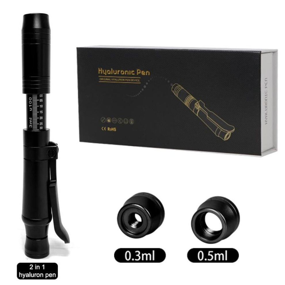 (black, pen) Hyaluronic Acid Pen lip filler injections hyaluronic acid Tattoo Supplies Hyaluron Pen