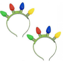 Light-UP Headband with Colorful LED Bulbs, Christmas Party Favor for Kids