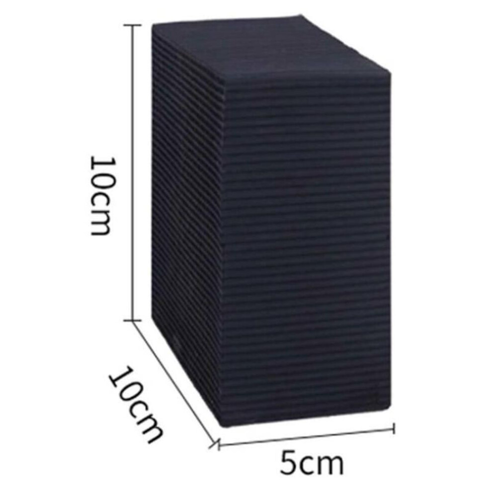 (black, 10x10x5cm) Eco-Aquarium Water Purifier Cube Water Cleaning Filter Activated Carbon Black