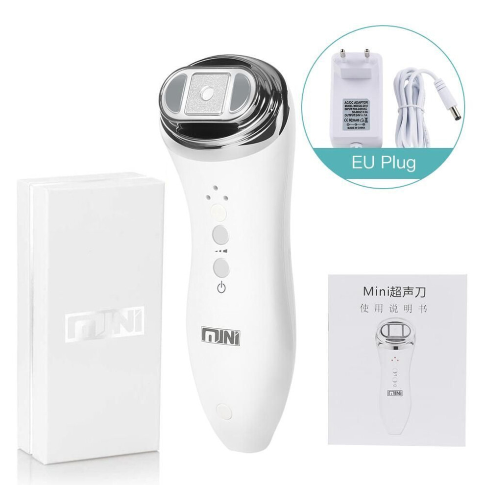 Glomeve (Eu Plug) Ultrasonic Mini Hifu Face Lifting Skin Tightening Anti-Aging Facial Care Beauty Device
