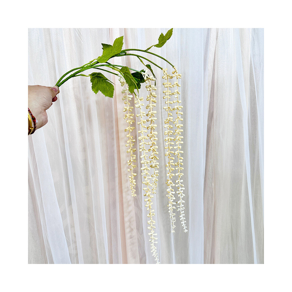 (Champagne) Artificial Wall Plant Hanging With Senecio Rowleyanus Event For Decoration-image-OPC-PHGRCQT-NEW