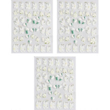 Nail Sticker 5d Exquisite Embossed Nail Supplies Self-adhesive Nail Decoration Flower Carving Design Acrylic Nail