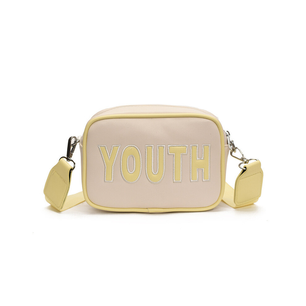 (Yellow) Letter Pattern Youth Casual Children Crossbody Bag For And Kindergarten Travel-image-OPC-PHGRDT6-NEW