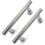 2 Pcs 145mm (14.5cm) Chrome Abs Shower Door Handle, Hole To Hole 3