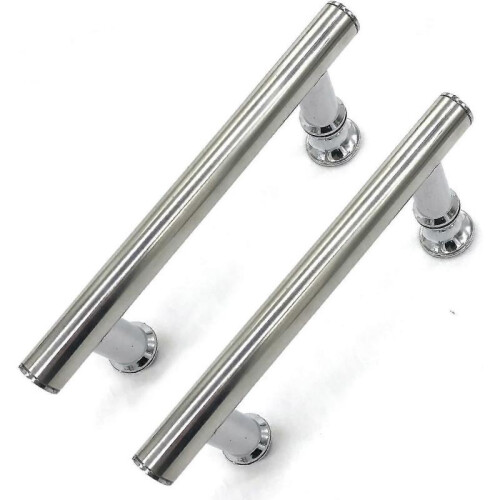 2 Pcs 145mm (14.5cm) Chrome Abs Shower Door Handle, Hole To Hole 2
