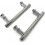 2 Pcs 145mm (14.5cm) Chrome Abs Shower Door Handle, Hole To Hole 4