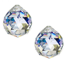 2pcs 50mm Crystal Glass Ball Prism Hanging Chandelier Drops Pendant