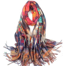 Soft Cashmere Feel Scarf for Women Elegant Large Winter Warm Scarves Shawl Wrap Gifts Monet Klimt Van Gogh's Art Printed