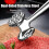 Meat Tenderizer Hammer Mallet Tool Stainless Steel Double-sided Meat Hammer Kitchen Tool 3