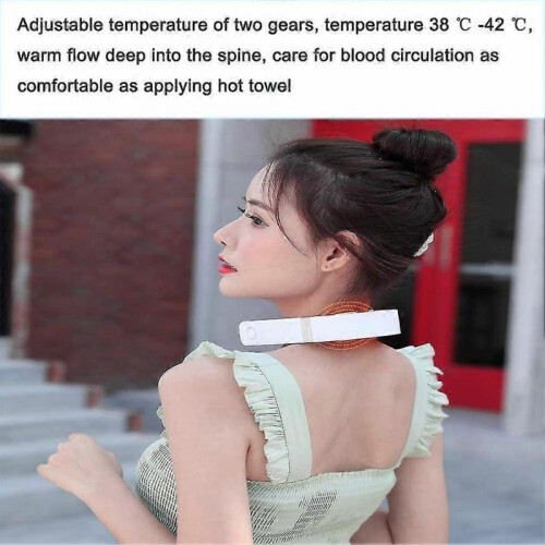 Neck Massager, Electromagnetic Pulse Neck Massager with Heating Function, 3d Fitting Technology 1