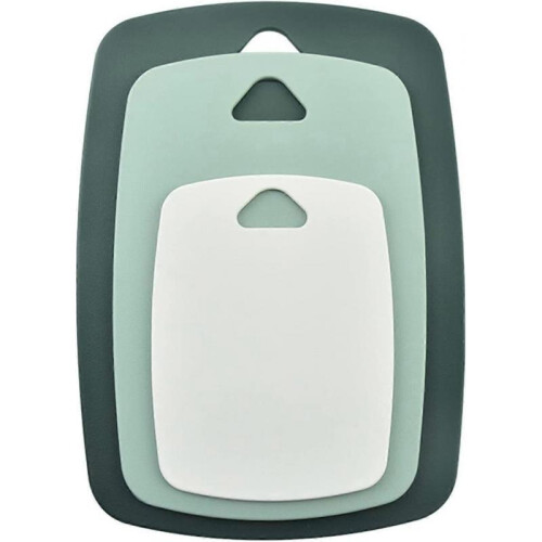 Kitchen Plastic Cutting Board Set of 3, Professional Multi Color Chopping Boards Sets