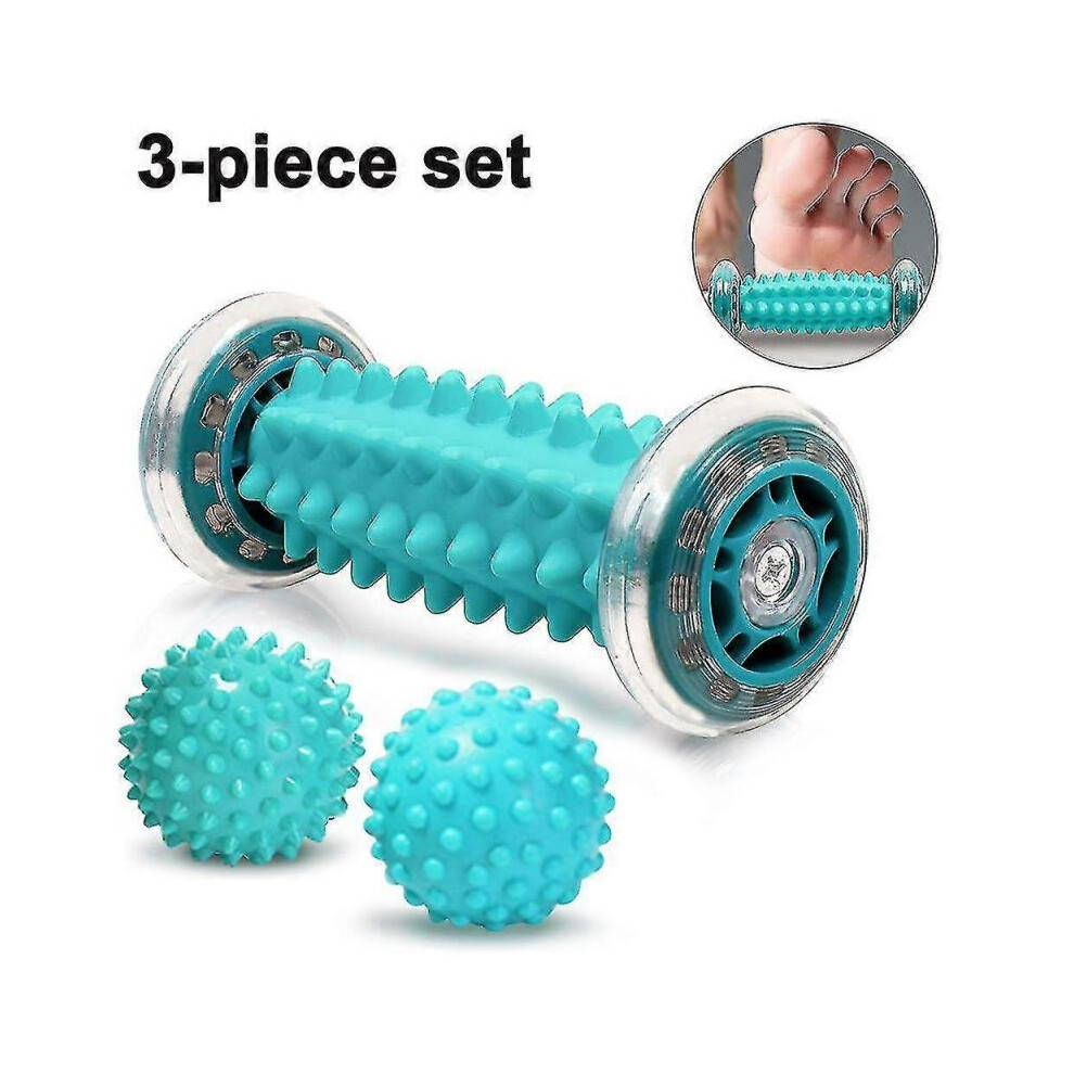 Rouleau de massage pour les pieds et balle de massage pour soulager le stress, 3 pièces
