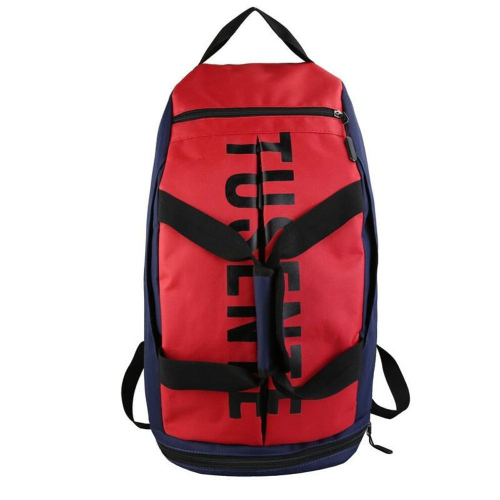 (red, CN) Sport Gym Bag Women Fitness Backpack Large Waterproof With Shoes Warehouse Travel Pack Sportsbag Shoulder Bag Men Daily School